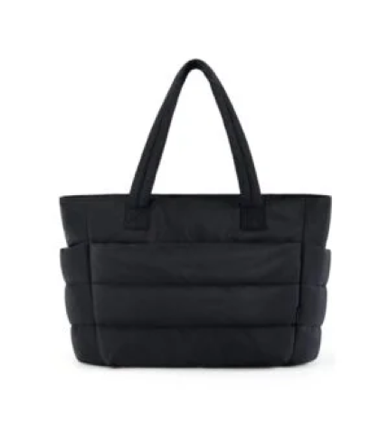 Big Square Quilted Tote Bag