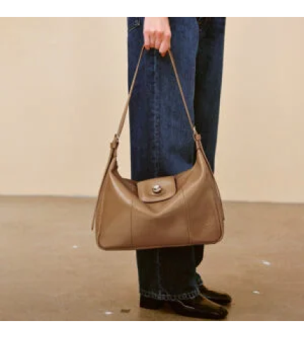 Elegant Leather Tote Shoulder Crossbody Bag
